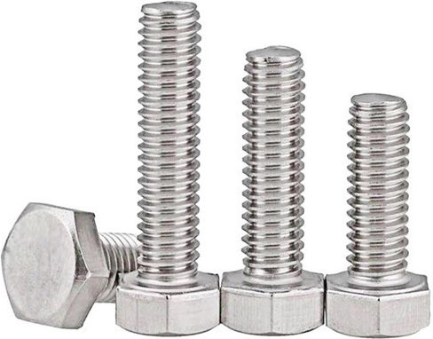 Helix Hexagon Galvanized Screw DIN 933 with Diameter M8 and Length 50mm 8.8