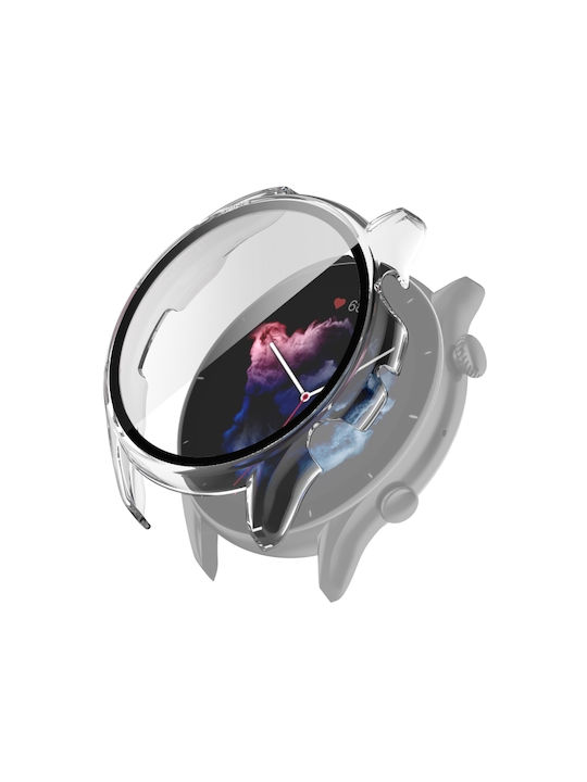 Πλαστική Θήκη με Τζαμάκι Transparent White για το Amazfit GTR 3 / 3 Pro Πλαστική Θήκη με Τζαμάκι Transparent White για το Amazfit GTR 3 / 3 Pro