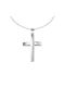 Eforo Women's White Gold Cross 14K