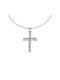 Eforo Women's White Gold Cross 14K