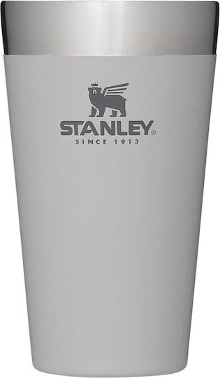 Stanley Adventure Stacking Vacuum Pint Ποτήρι Θερμός Ανοξείδωτο BPA Free 470ml Γκρι