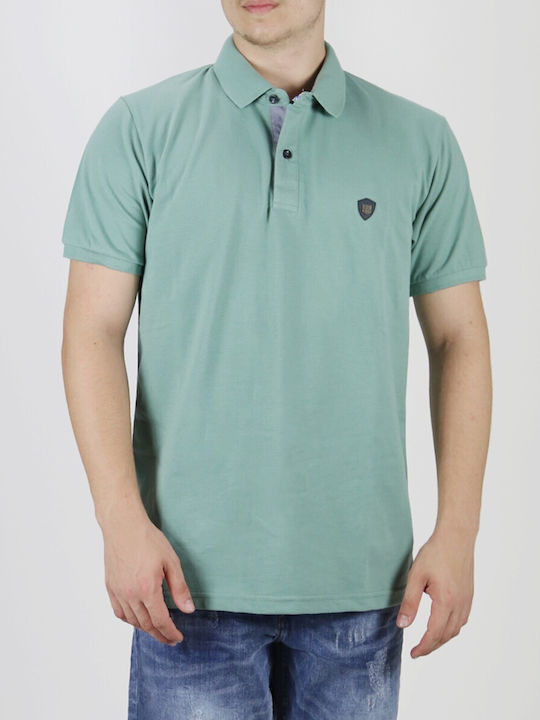 Everbest Men's Short Sleeve Blouse Polo Green