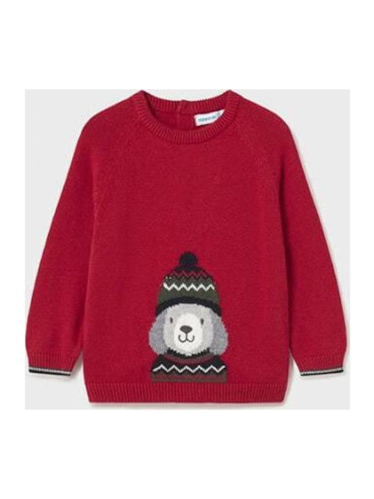 Mayoral Kids' Sweater Long Sleeve Red
