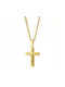 Amor Amor Cross from Gold Plated Steel with Chain