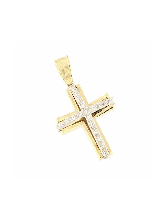 Ios Damen Gold Kreuz 14K