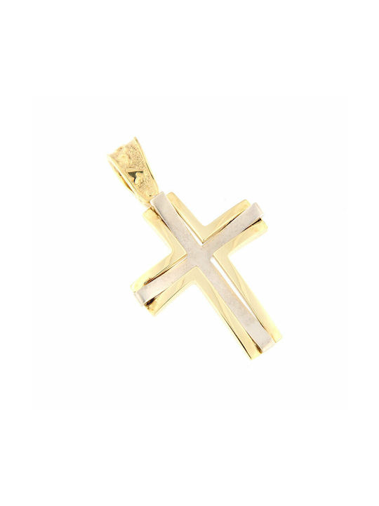 Ios Herren Gold Kreuz 14K