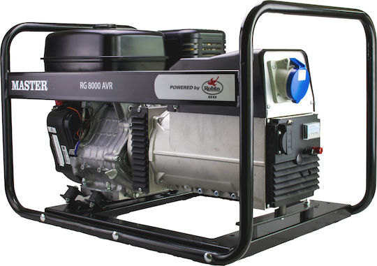 Master Generators Benzin mit Kickstart und maximaler Leistung 8kVA mit Robin EX40-Motor