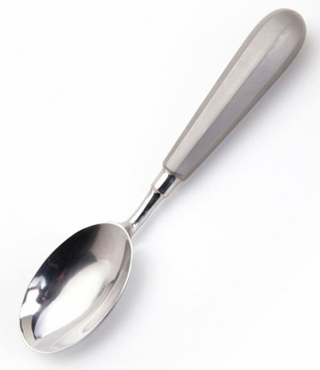 100% Chef Untiefe Servierlöffel Sauce Metallisch