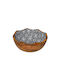 Ready Салатна купа Дърво Черен 30x30x11см 1бр