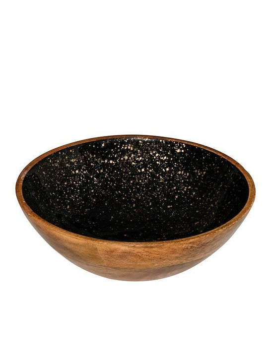 Stylepoint Σαλατιέρα Ξύλινη Μαύρη 25x25x7.5cm