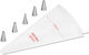 Pedrini Set Pungi De Patiserie Silicon 45cm 6 Bucăți 04GD239