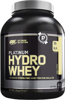 Optimum Nutrition Platinum Hydro Whey Whey Protein Gluten & Lactose Free with Flavor Vanilla Bean 1.6kg