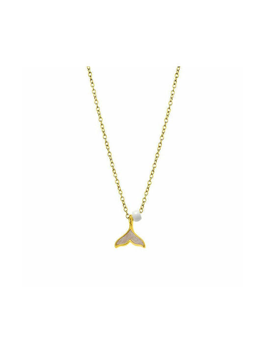 Amor Amor Necklace from Gold Plated Steel