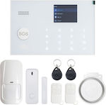 Wireless Alarm System with Motion Detector , Door Sensor , Siren , 2 Remotes , 2 Tags and Keyboard (Wi-Fi)