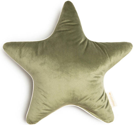 Nobodinoz Decorative Cradle Pillow Aristote Green 40x40cm