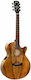 Cort Semi-Acoustic Guitar SFX-Myrtlewood Cutaway Natural Gloss