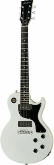 Harley Benton Ηλεκτρική Κιθάρα Single Cut με 2xP90 Διάταξη Μαγνητών Faded White Satin