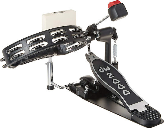 DW Drums Negru Plastic Tamburină Hi-Hat cu dublă serie de zilii