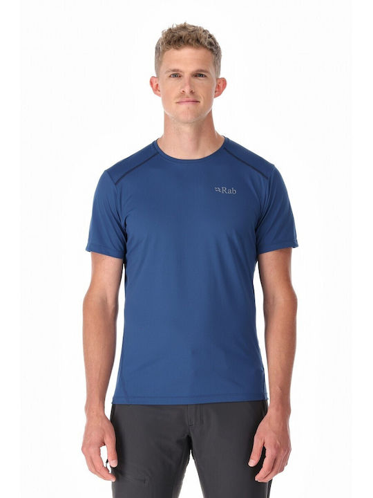 Rab T-shirt Bărbătesc cu Mânecă Scurtă Albastru