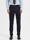 Selected Men's Trousers Navy Blue