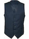 Jacques Hermes Men's Vest Slim Fit Navy Blue