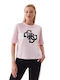 Guess Damen Sport T-Shirt Rosa