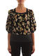 Women's Sweater with 3/4 Sleeve Multicolour