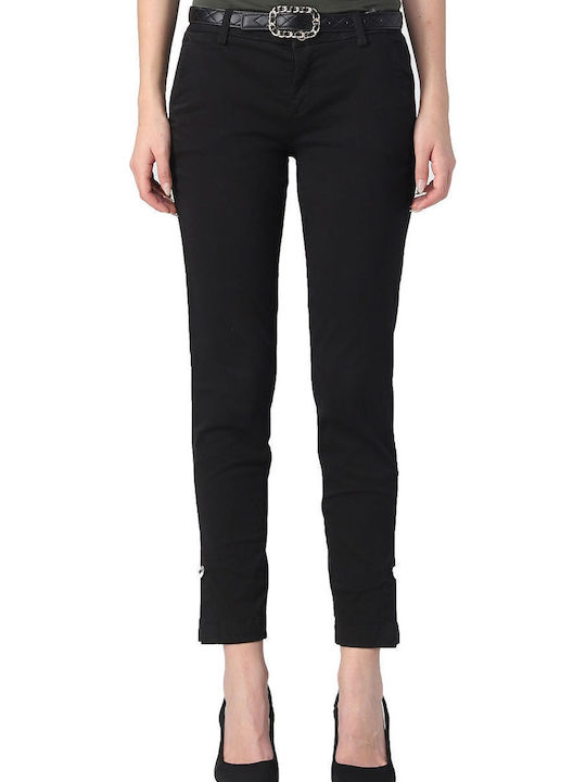 Liu Jo Women's Capri Chino Trousers Black