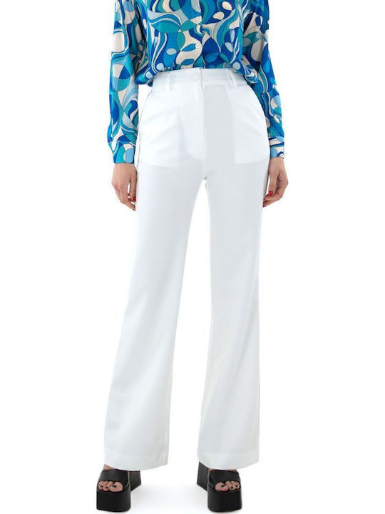 MY T PANTS Γυναικείο Ψηλόμεσο Υφασμάτινο Παντελ...