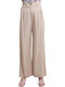 Women's Fabric Trousers Flare Beige