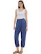 Namaste Women's Fabric Trousers Blue