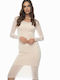 Raffaella Collection Midi Rochie Bej