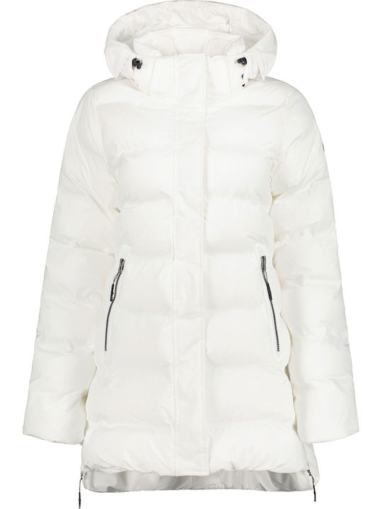Icepeak Κοντό Γυναικείο Puffer Μπουφάν για Χειμ...