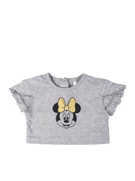 Cerda Bluză Pentru Copii Cu Mâneci Scurte Gri Minnie Mouse 2200005217 Cerda Bluză Pentru Copii Cu Mâneci Scurte Gri Minnie Mouse 2200005217