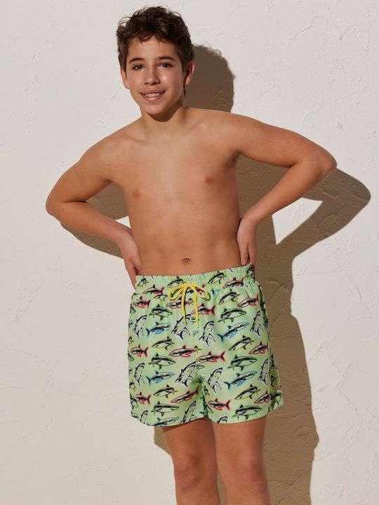 Ysabel Mora Kids Swimwear Swim Shorts Green