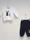 Kinder Sweatpants Set - Jogginganzug Ecru 2Stück