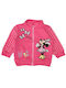 Disney Girls Sweatshirt with Zipper Pink