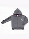 Trax Kinder-Sweatjacke mit Kapuze Gray