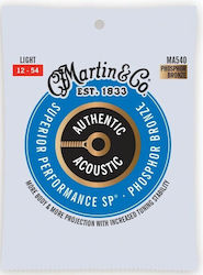 Martin Authentic Acoustic SP Set Corzi Pentru Chitară Acustică Fosfor Bronz 12 - 54 Martin Authentic Acoustic SP Set Corzi Pentru Chitară Acustică Fosfor Bronz 12 - 54