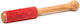 Wooden Drumsticks Drums Wooden Stick (Μπαγκέτα) for Meditation Bowl (Singing Bowl Rubbing Stick Red) 15Χ2cm in Red Color