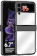 Electroplating Mirror Back Cover Plastic Black for Galaxy Z Flip3