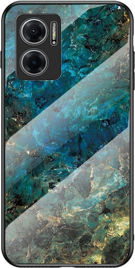 дизайн Marble Задна корица Закалено стъкло / Силикон Многоцветен (Redmi 10 5G)