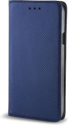 Smart Magnet Synthetic Leather Book Navy Blue (Motorola One Fusion Plus Motorola One)