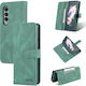 AZNS Wallet Piele artificială Verde (Galaxy Z Fold4)