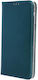 Smart Back Cover Δερμάτινο Μαγνητικό Πράσινο (Realme C55)