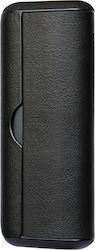 Carcasă PU Leather Shell pentru IQOS Iluma Prime Neagră Cazul Negru
