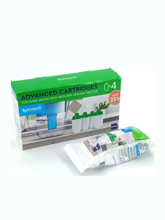 Ecosoft Ersatz-Wasserfilter für Kanne 4Stück