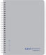The Penwest Company Spiral Notebook Ruled A4 90 Sheets 3 Subjects Gray 1pcs