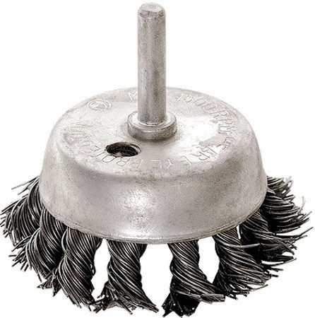 MTX 744709 Wire Brush Bell with Bristles for Drill 75mm