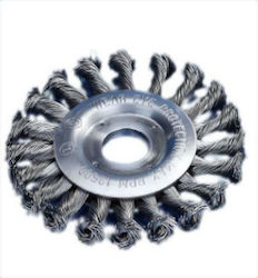 Token Tooling Twin Wheel Wire Brush 115mm Braided